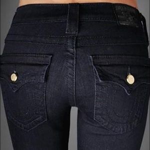 True Religion petite boot cut Swarovski crystal